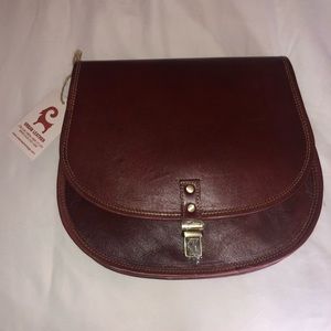 Leather satchel